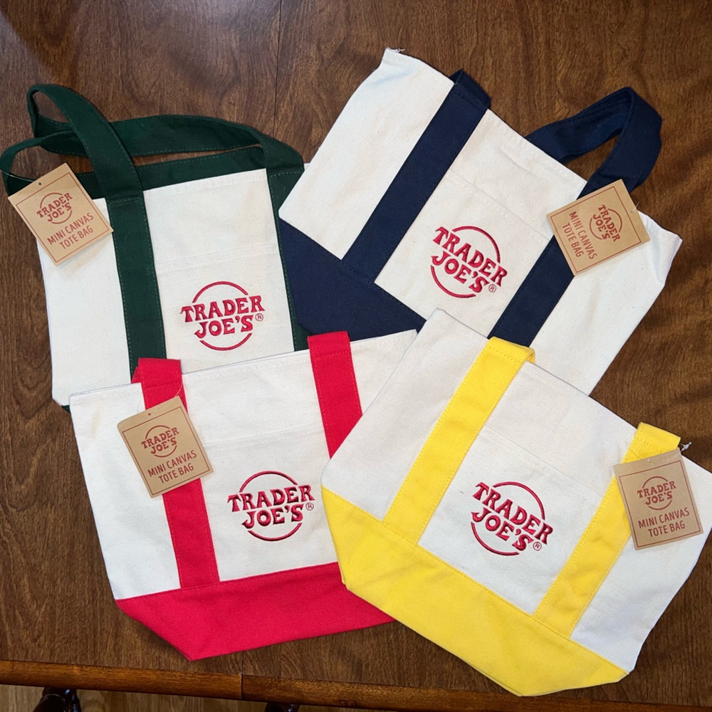 NWT Trader Joe’s mini tote bag ENTIRE COLLECTION